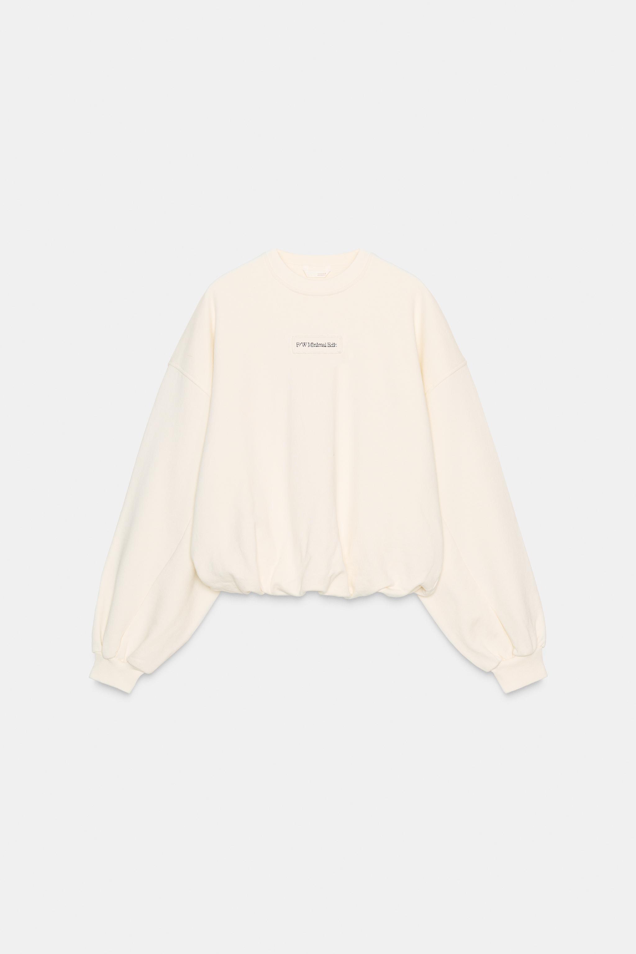 EMBROIDERED BALLOON TEXT SWEATSHIRT